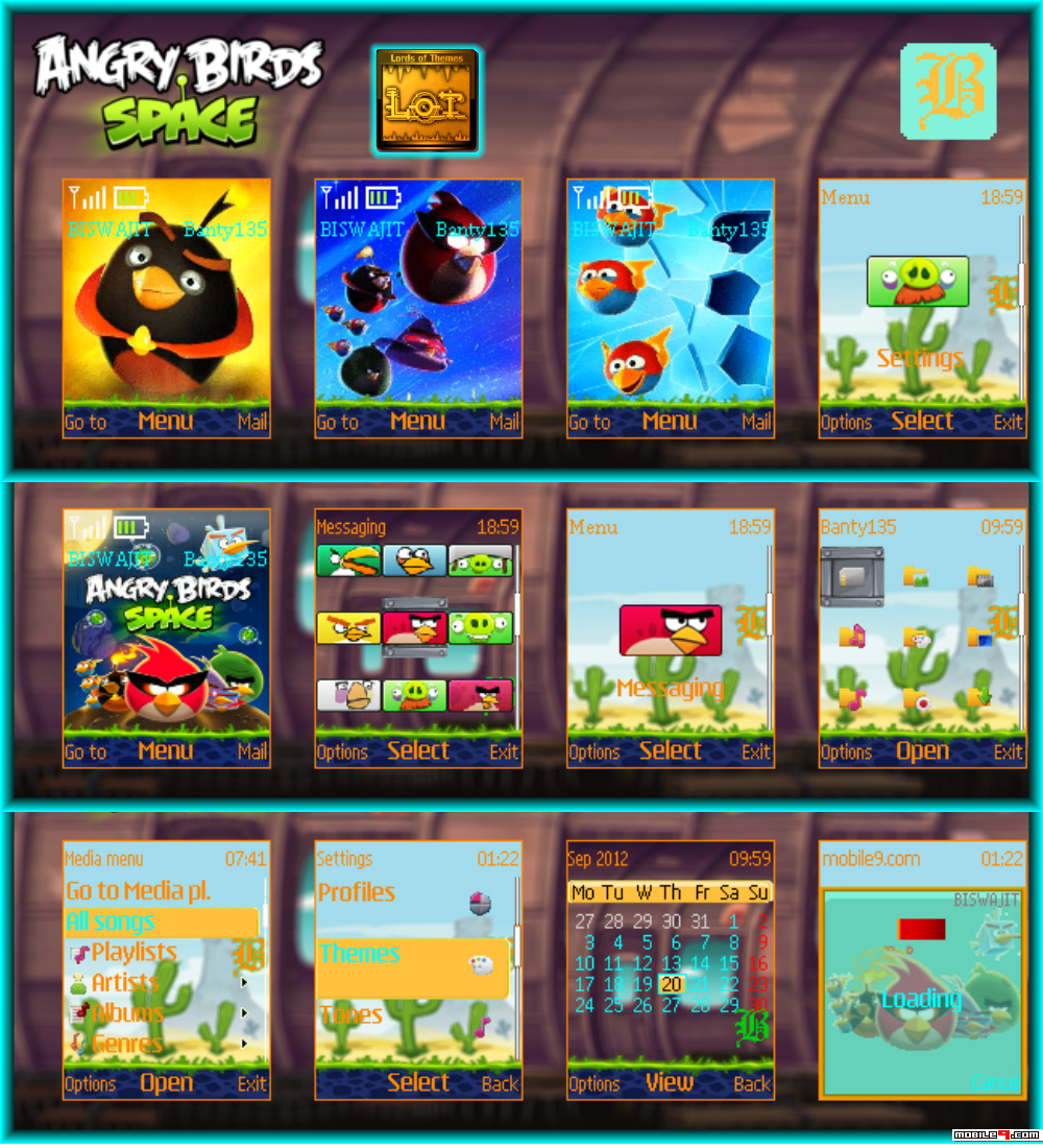 Download Animated Angry Birds In Space v tone Symbian Series 40 5th ...