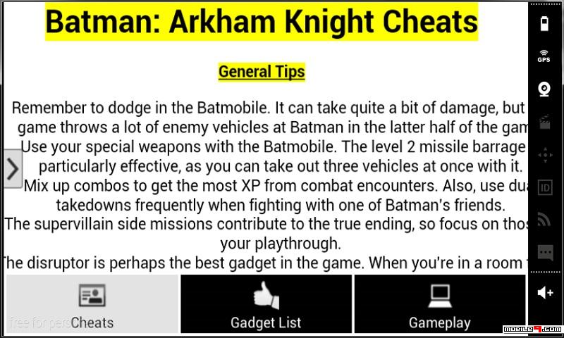ps4 batman arkham knight cheats