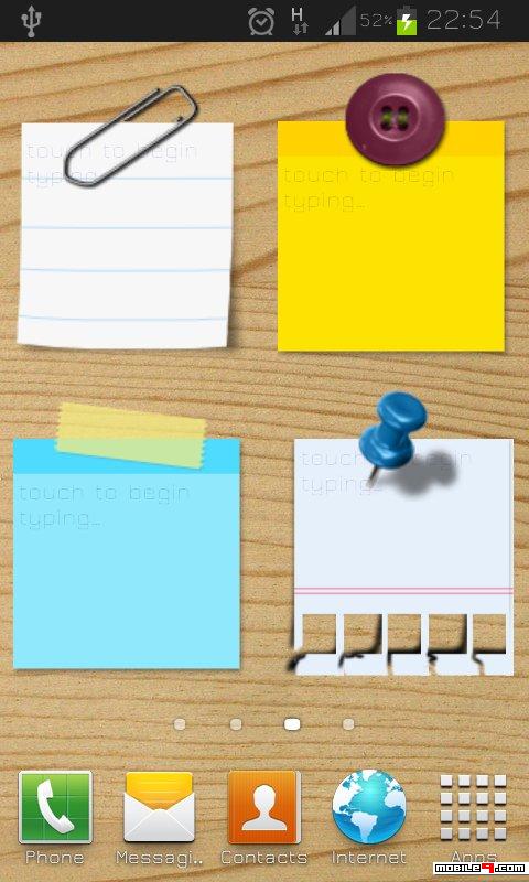 android sticky notes widget