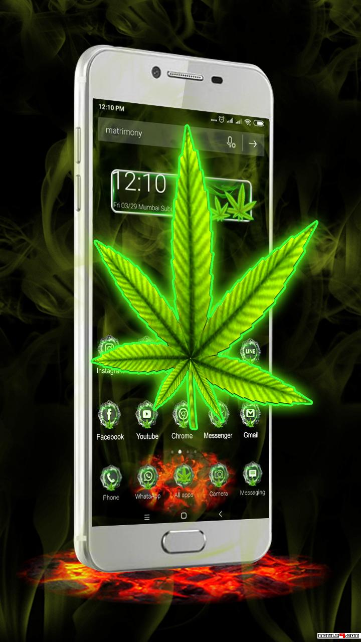 Download 3d Green Smoke Weed Launcher Theme Go Launcher Themes Smokey Leaves Neon Animated Galaxy Rasta Live Weed Green 3d Mobile9