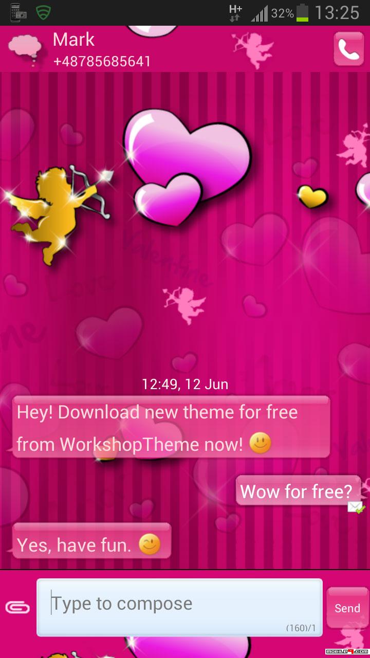 go sms pro themes pink