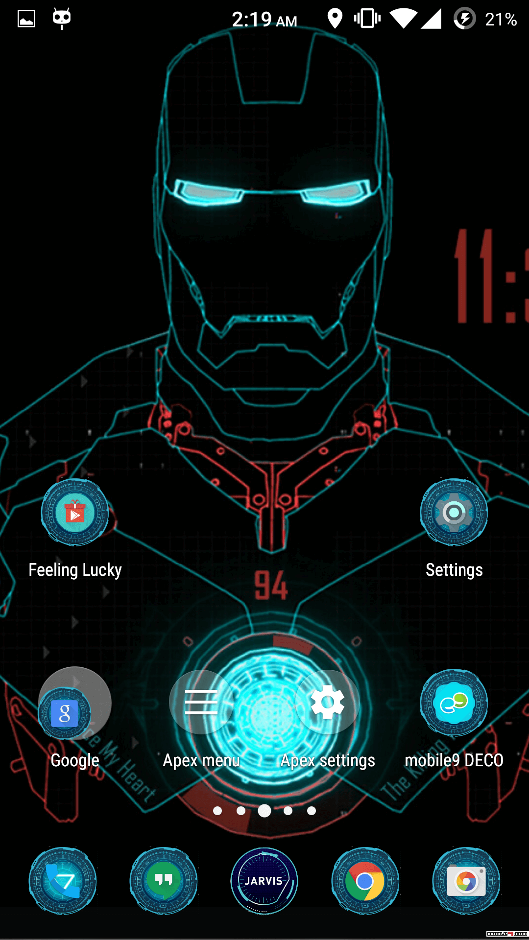jarvis theme for android free