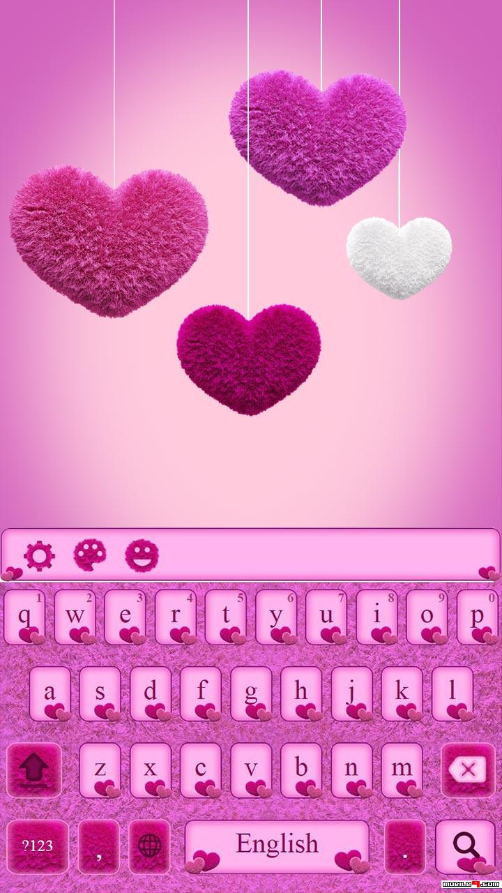 Download Cute Pink Heart Keyboard 360 Launcher Themes - 4732673 ...