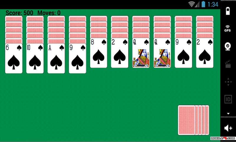 free spider solitaire card game